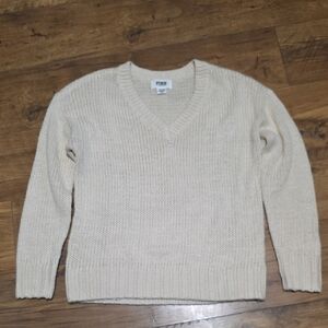 PINK Victoria's Secret Beige V-Neck Sweater